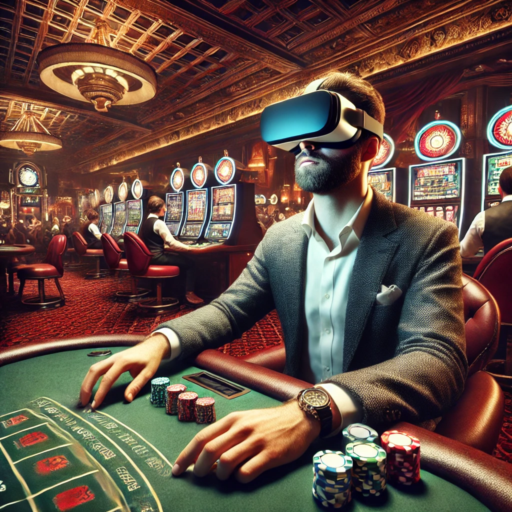 VR use in online casino gaming